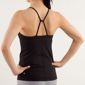 Lululemon- Black Live Lightly Activewear workout Tank Top